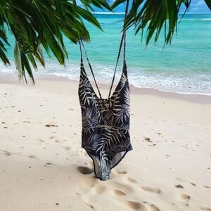 Go Coco 1 Pc Tropical Swimsuit Size L